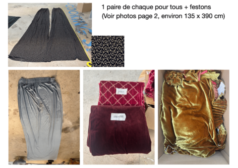 URGENT rideaux en velours de soie