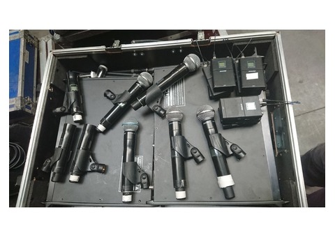 Lot micros HF Shure UR4 UR2 UR1 UA845