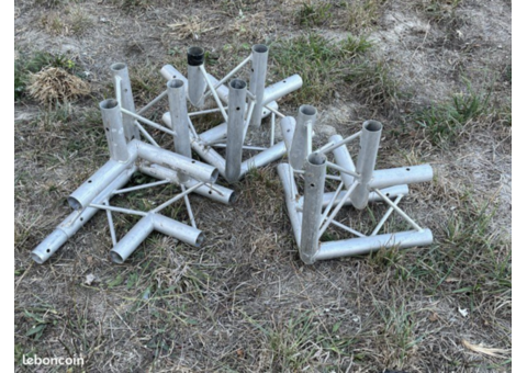 Lot de 4 angles de structure alu Truss Événementiel Scène