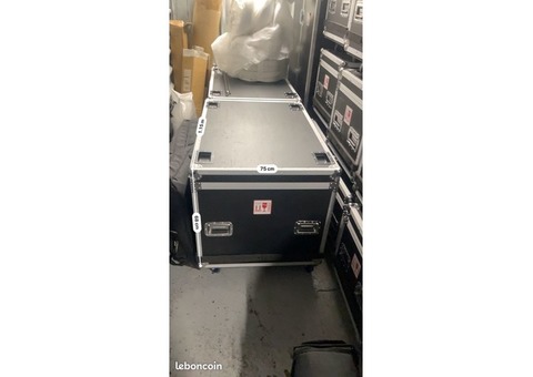 Lot de 2 grandes Flight Case compartimenté