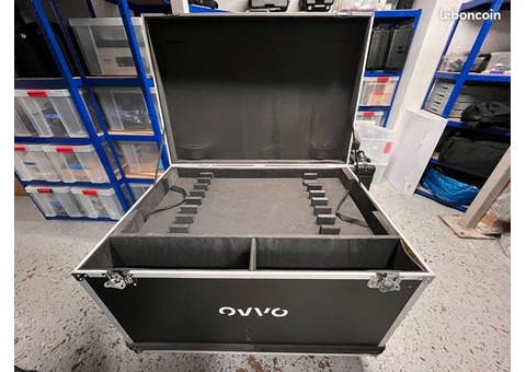 Lot de 2 grandes Flight Case compartimenté