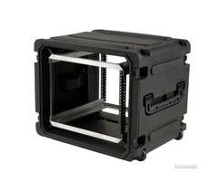 Flight case 8U SKB RSeries Shockrack à roulettes