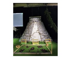 Lot de 2 temple Maya pour festival