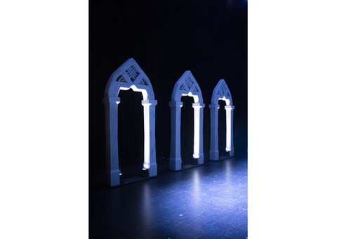 Arcades en roche taillée polystyrène