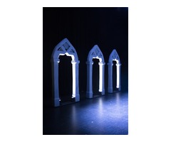 Arcades en roche taillée polystyrène